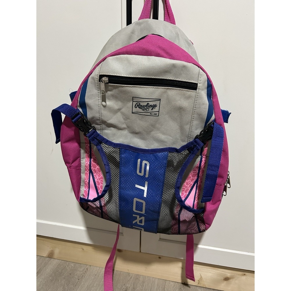 Rawlings | Storm Backpack Equipment Bag | Girls T-Ball/Youth Baseball & Softball